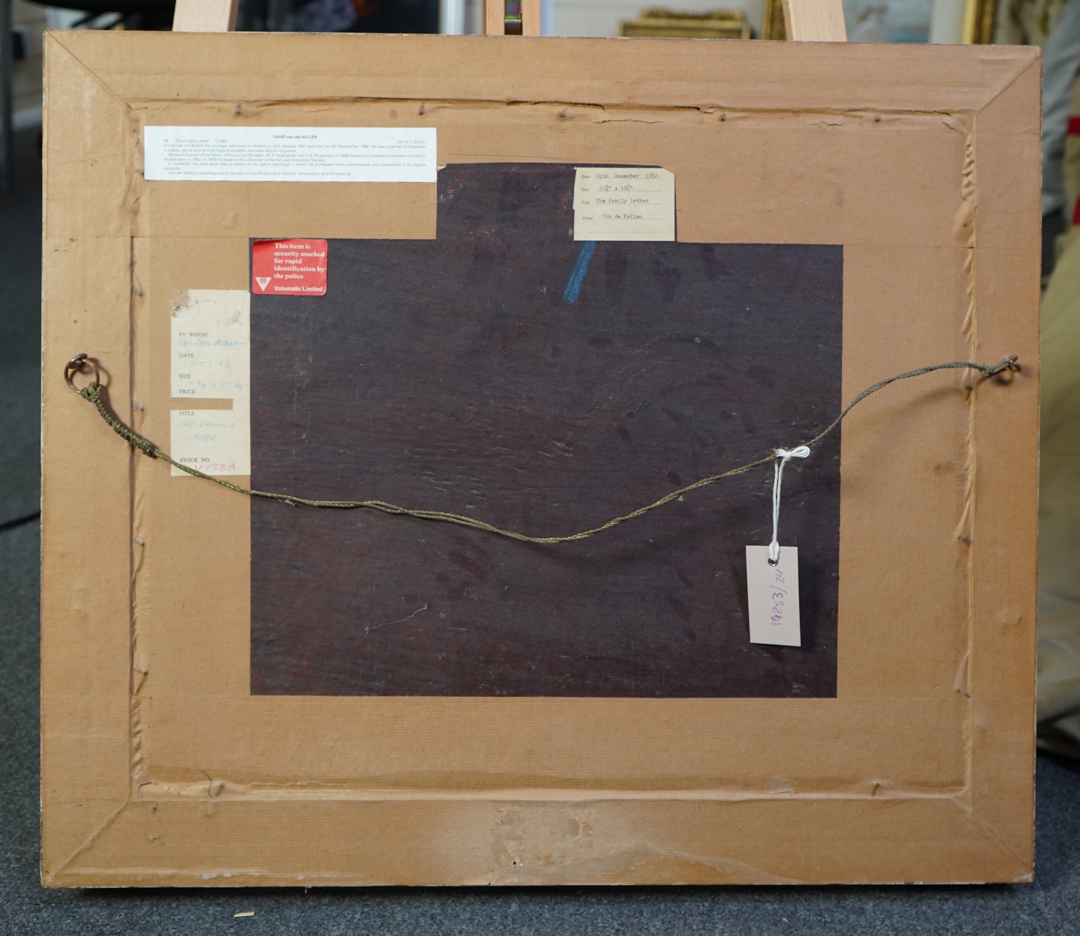 David van der Kellen III, Dutch 1827-1895, 'The Family Letter'